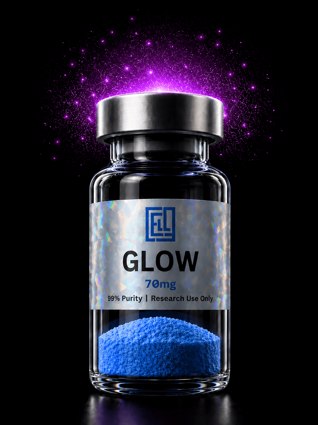 GLOW research peptide vial – East Coast Labs Australia